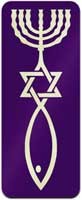 Aufkleber Urchristenzeichen / messianisches Zeichen