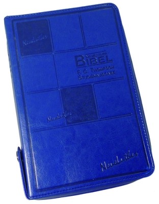Neue Luther Bibel - F.C. Thompson Studienausgabe - blau