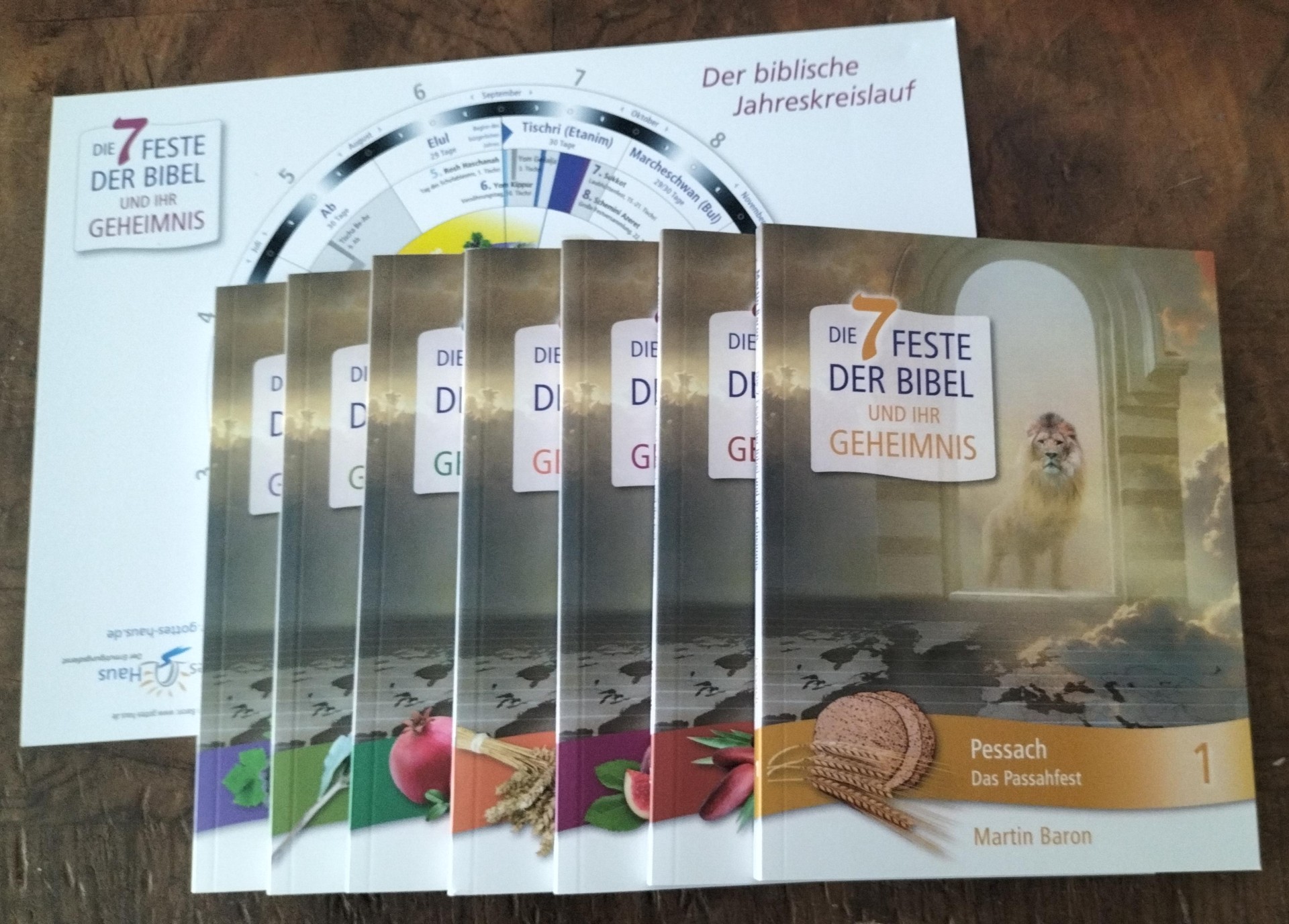 Die 7 Feste der Bibel und ihr Geheimnis - Set Band 1-7 plus Schaukarte
