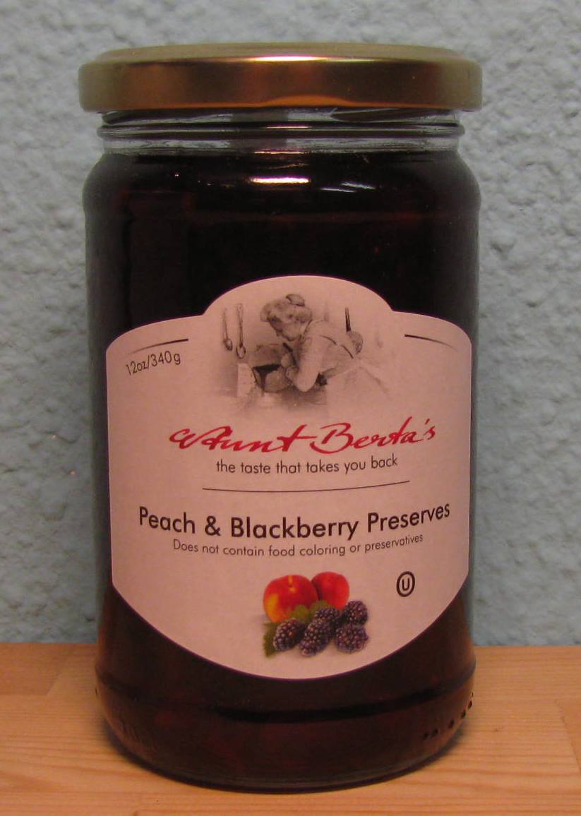 Pfirsich-Brombeer-Konfitüre Inhalt: 340 g