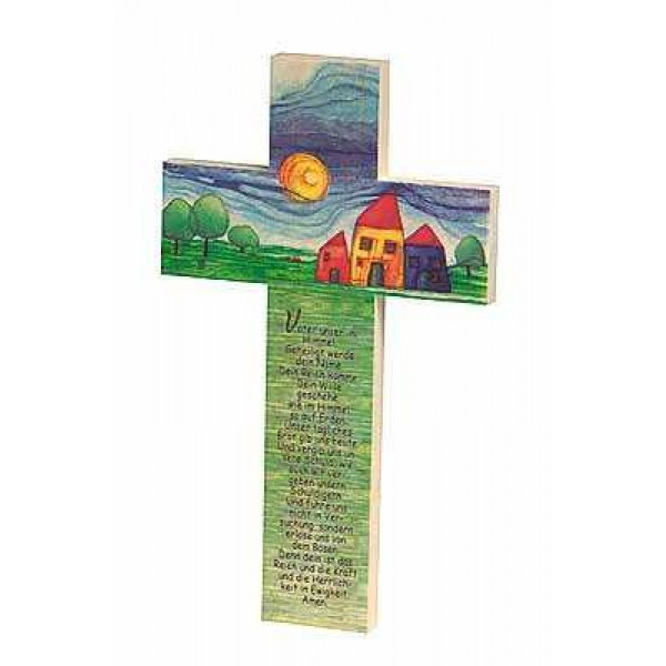Holzkreuz "Vaterunser"