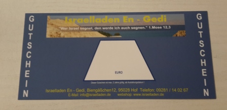Gutschein über 25 € - Das etwas andere Geschenk!