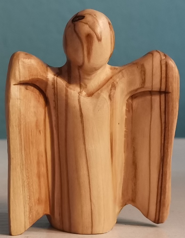 Olivvenholz - Engel, stehend, ca. 7 cm