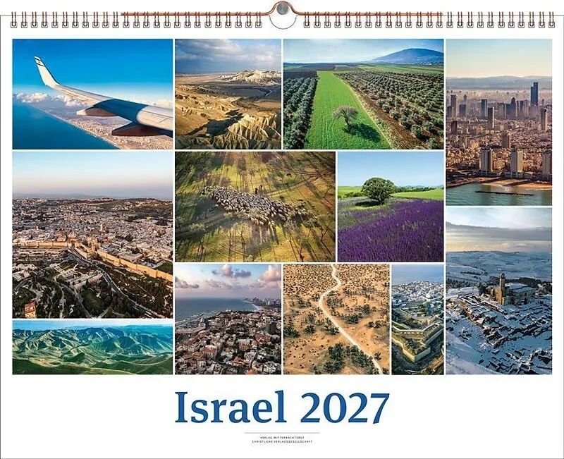 Israel 2027 White Version - Wandkalender