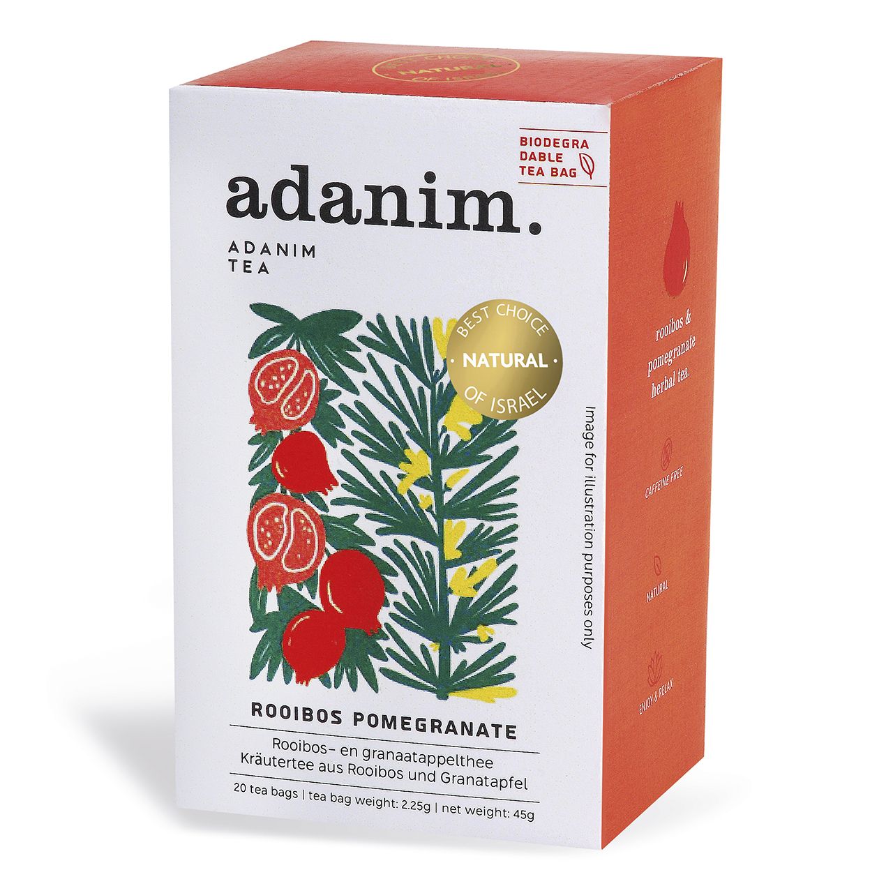 Adamin Kräutertee Rooibos mit Granatapfel