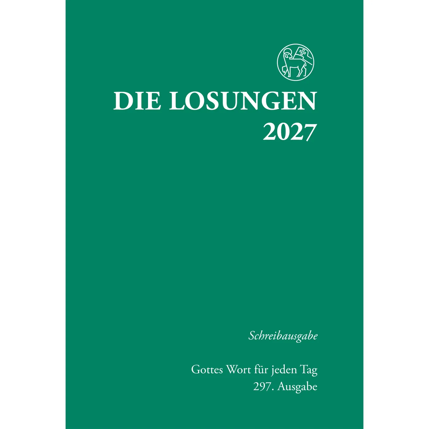Losungen 2027, grün, Schreibausgabe
