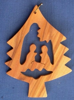 Baum_Heilige_Familie Weihnachtsbaumanhänger "Heilige Familie im Baum"