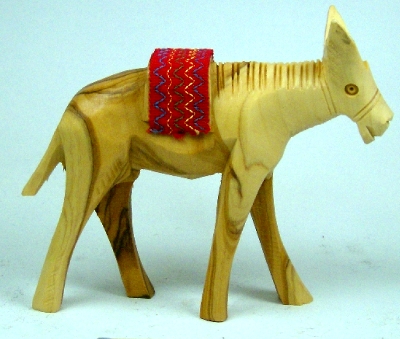 Olivenholz-Esel, ca. 10 cm