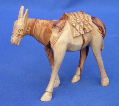 Olivenholz-Esel, ca. 13 cm