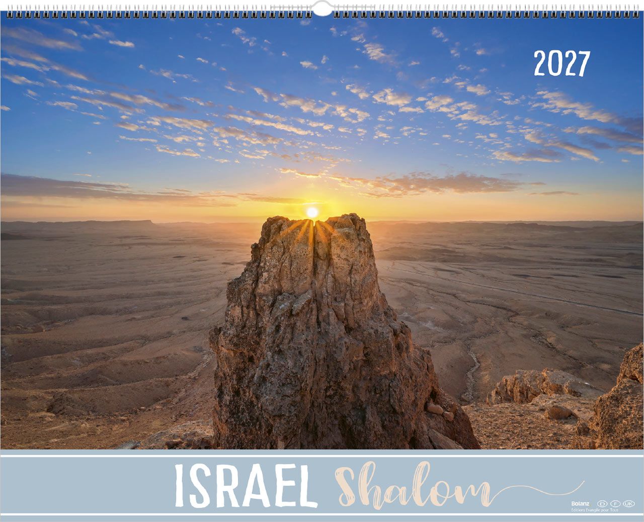 Israel Shalom 2027 - Super-Wandkalender - Bolanz
