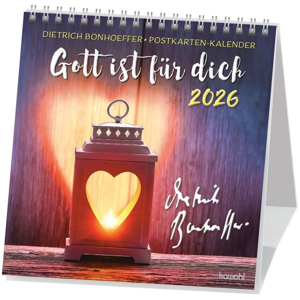 Gott ist für dich 2026 - Aufstellkalender (Dietrich Bonhoffer Worte)