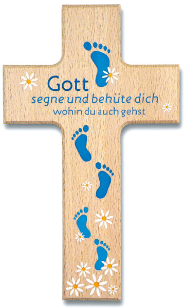 Holzkreuz "Gott segne dich"