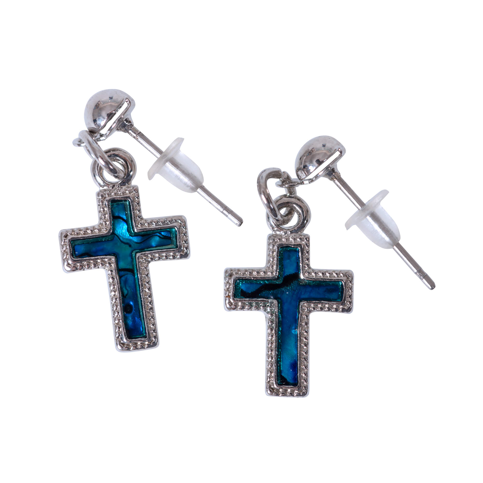 Ohrstecker Kreuz (Perlmutt)