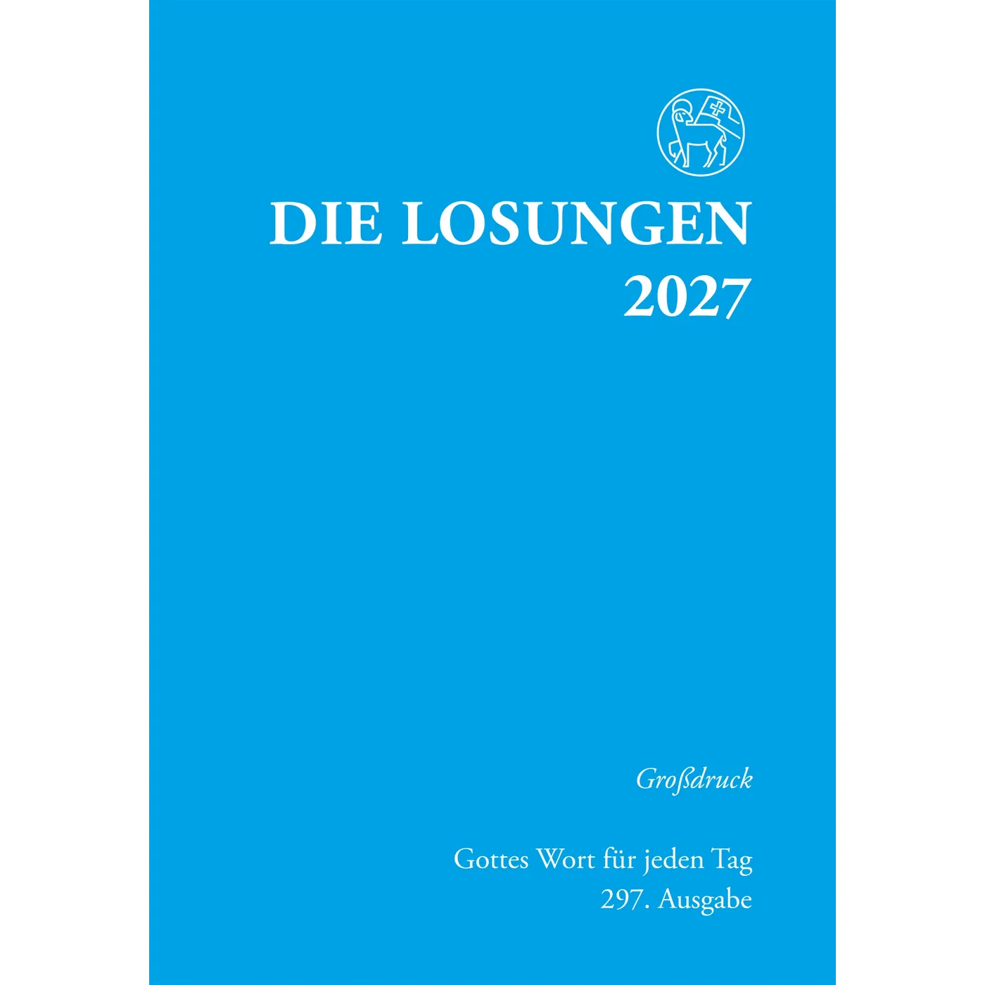 Losungen 2027 hellblau, Großdruck