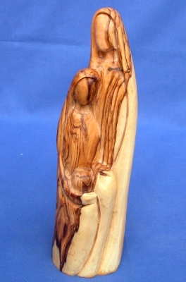 HeiligeFamilie_15710 Olivenholz-Figur "Heilige Familie"