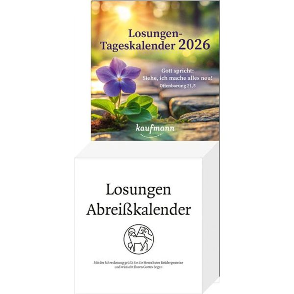 Losungen 2026 Abreißkalender - Tageskalender