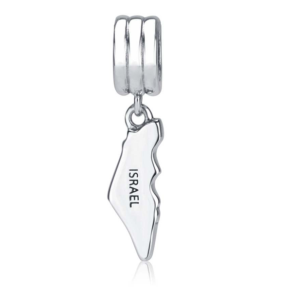 KarteIsrael Kettenanhänger Karte von Israel, 1,3 cm