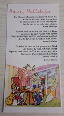 Amen. Halleluja. (Längskarte)