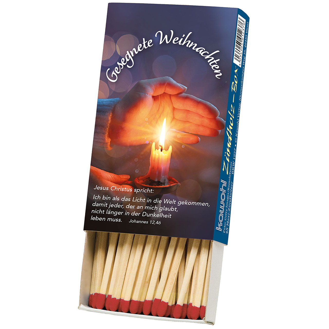 Z-ndh-lzerJoh1246 Zündhölzer mit Johannes 12,46
