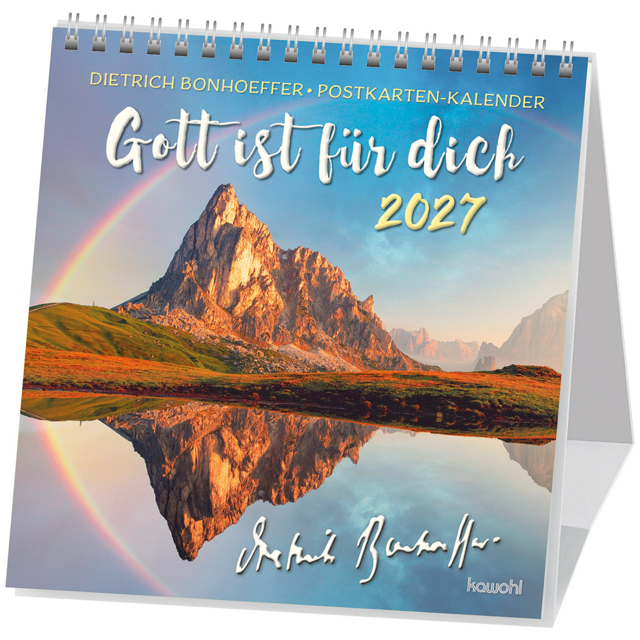 Gott ist für dich 2027 - Aufstellkalender (Dietrich Bonhoffer Worte)