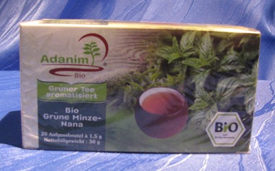 Adanim Grüner Tee mit Minze-Nana - BIO