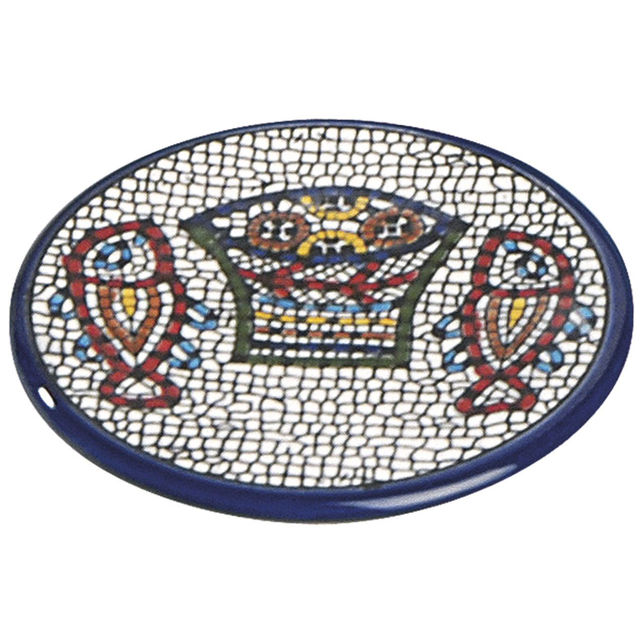 Wandhänger Mosaik Brot und Fisch