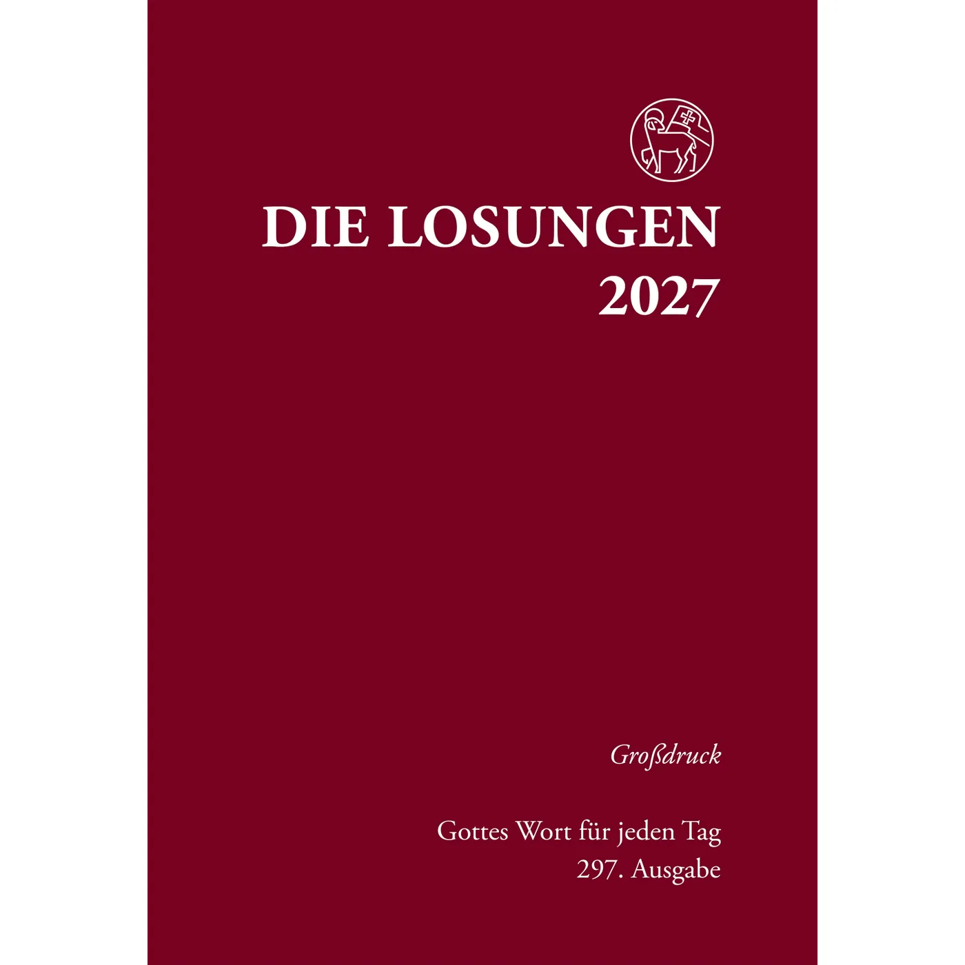 Losungen 2027, Großdruck, Rot