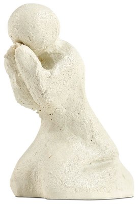 Skulptur "Betend" beige