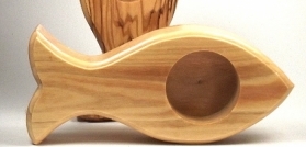 Teelichthalter Fisch