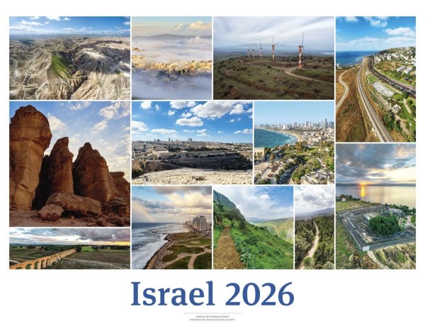 Israel 2026 White Version - Wandkalender