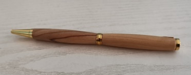 Kugelschreiber aus Olivenholz, Handarbeit