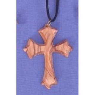 Halskette Kreuz (2) - Olivenholz