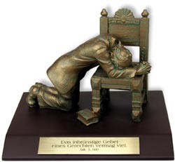 Skulptur "Betender Mann"