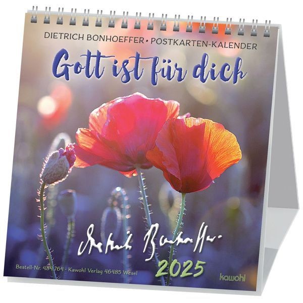 Gott ist für dich 2025 - Aufstellkalender (Dietrich Bonhoffer Worte)