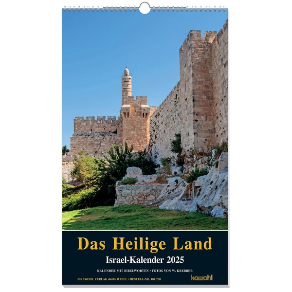 Das Heilige Land 2025 (Poster - Israel - Kalender )