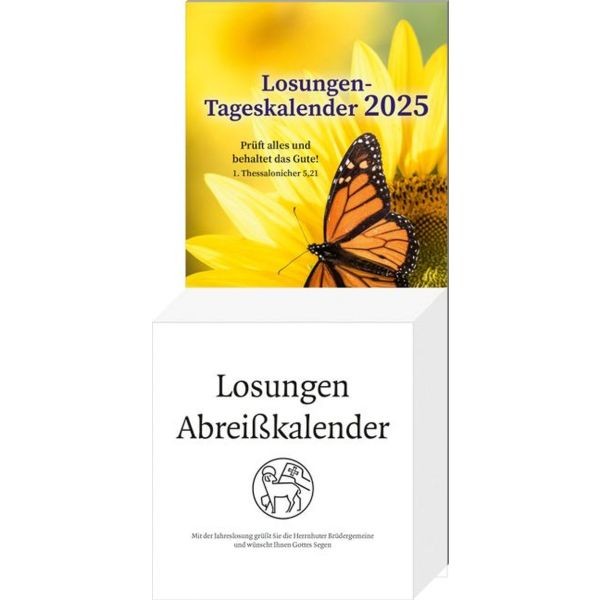 Losungen 2025 - Tageskalender - Abreißkalender