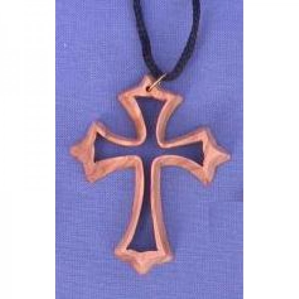 Halskette Kreuz (1) - Olivenholz