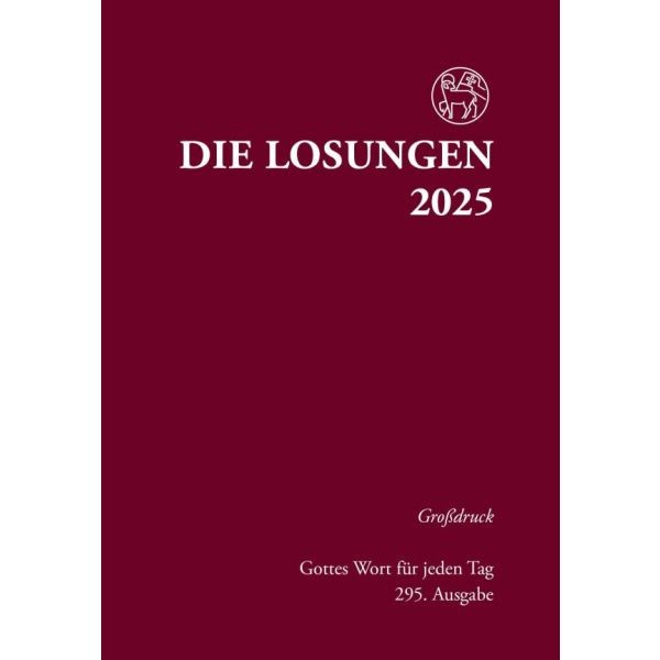 Losungen 2025, Großdruck, Rot