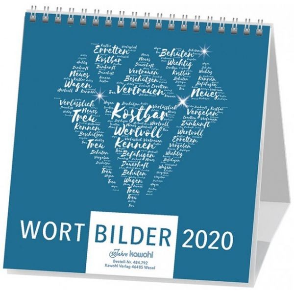 Wortbilder 2020 - Aufstellkalender