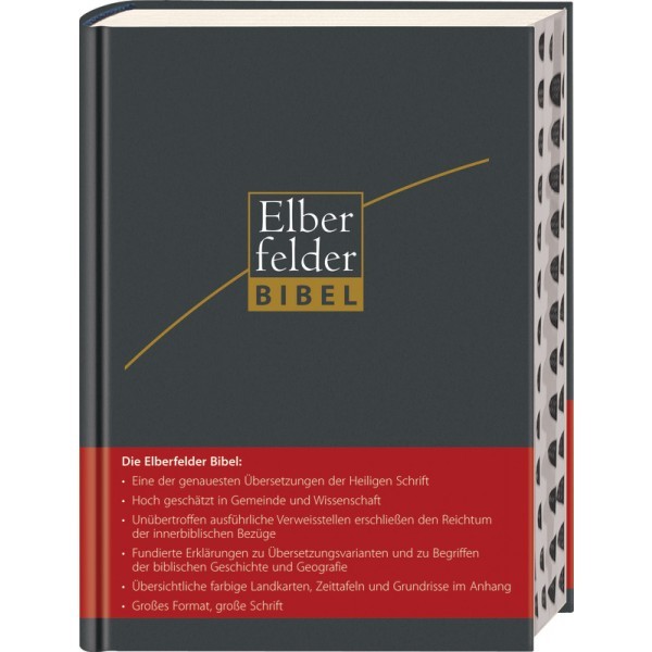 Elberfelder Bibel - Großausgabe, ital. Kunstleder mit Registerstanzung