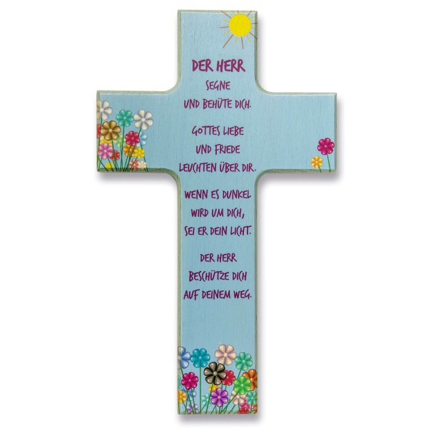Holzkreuz "Der Herr segne und behüte dich"